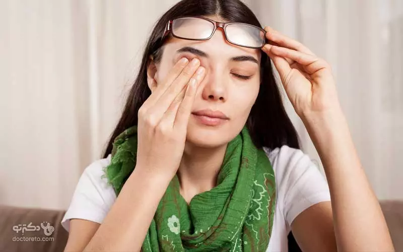 مشکلات درد چشم هنگام عینک زدن